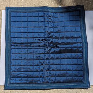 Anichini by Diviya Silk Midnight Blue Quilted Pillow Cover